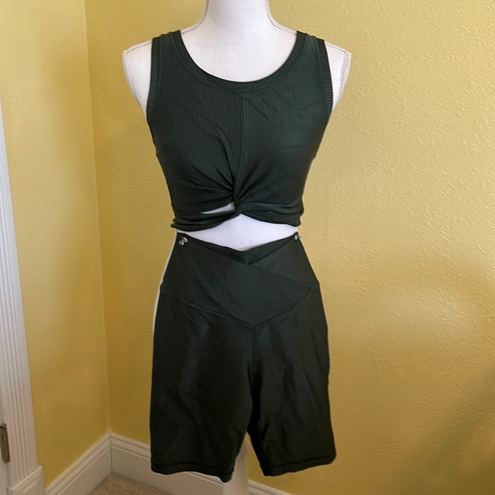 Off-line by aerie support, exercise bra and shorts